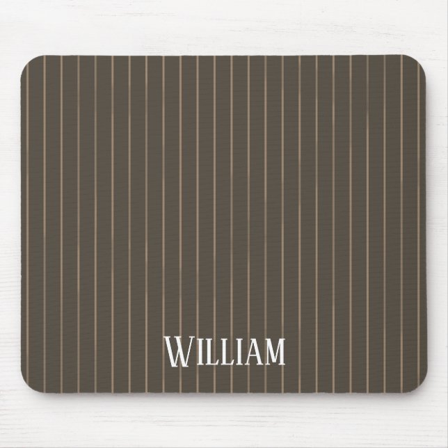 Mousepad Pistas de retrorreflectores marrons personalizados (Frente)
