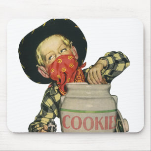 Mousepad Pistola de Brinquedo de Vaqueiro Antigo Mão na Jar