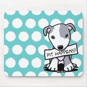 Mousepad Pit Happens Pit Bull Dog