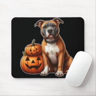 Mousepad Pitbull com Bombas de Halloween