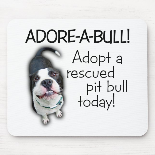 Mousepad Pitbull de Adore-UM-Bull! (Frente)