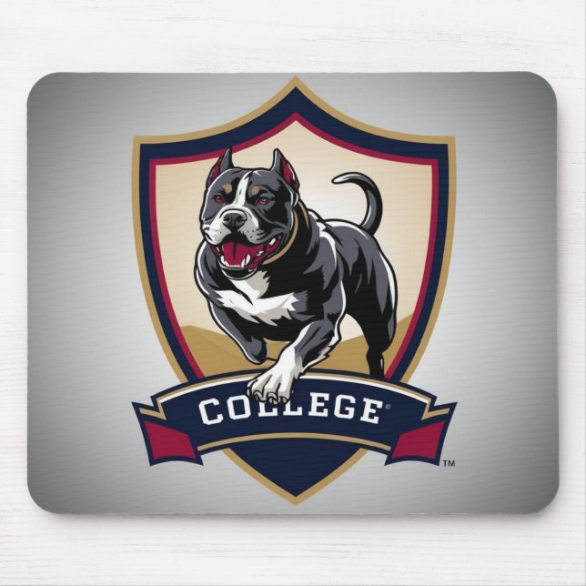 Mousepad Pitbull na faculdade: Logotipo (Frente)