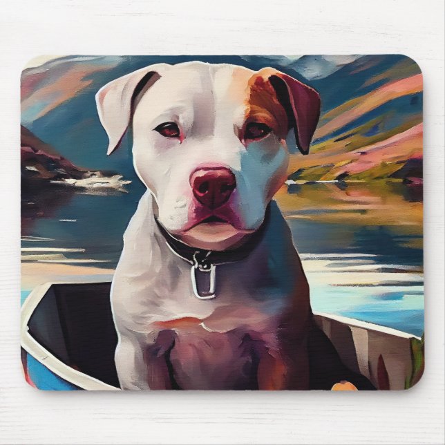 Mousepad Pitbull num Remo: Uma Aventura Cênica (Frente)