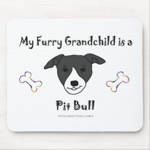 Mousepad PitBullBLackWhite