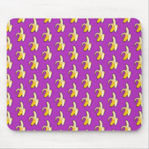 Mousepad Pixel Art Ready to Comer Padrão De Banana Amarela