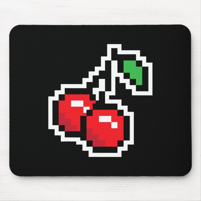 Mousepad Pixel Cherries 80s Video Game Halloween Costume Ea (Frente)