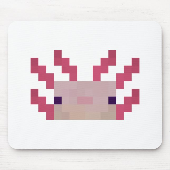 Mousepad pixel mínimo Axolotl (Frente)