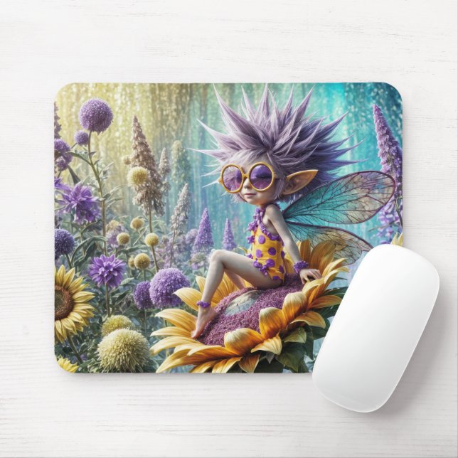 Mousepad Pixie Fairy em Girassol (Com mouse)