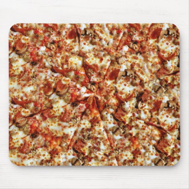 Mousepad Pizza de Pepperoni da salsicha (Frente)