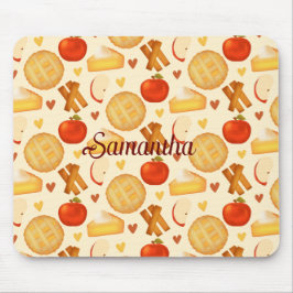 Mousepad Pizza E Ingredientes De Maçã Fashiada