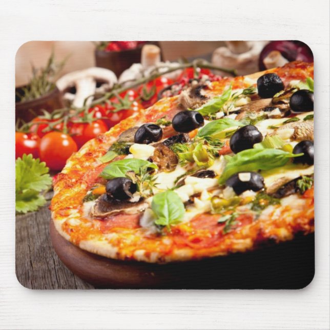 Mousepad Pizza italiana fresca (Frente)