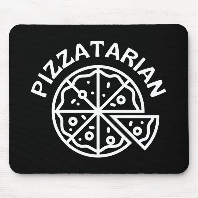 Mousepad Pizza Pizzatarian (Frente)