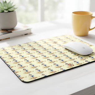 Mousepad Placa branca do mouse em neve