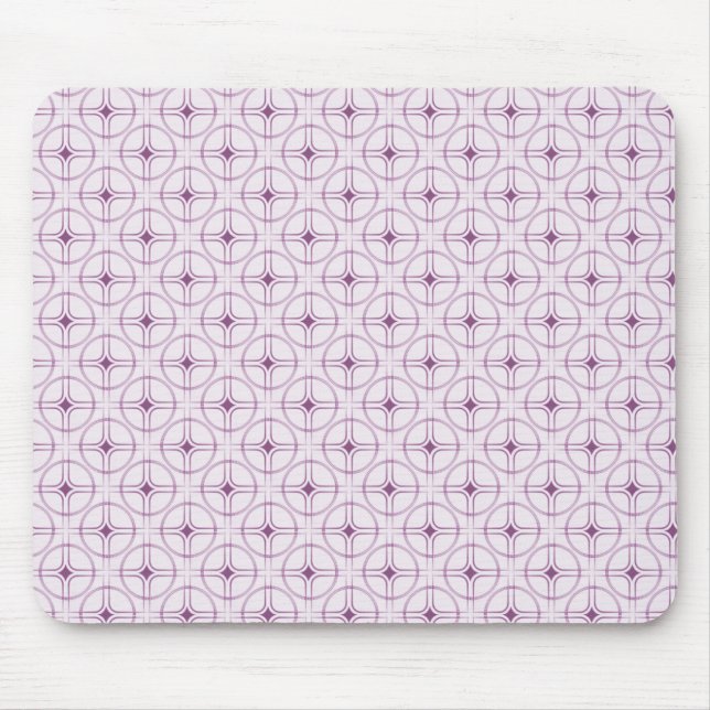 Mousepad Placa de Mão-de-Gama Retroativa, Roxo (Frente)