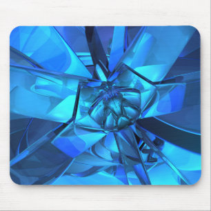 Mousepad Placa de Mouse Abstrato Azul Sapphire