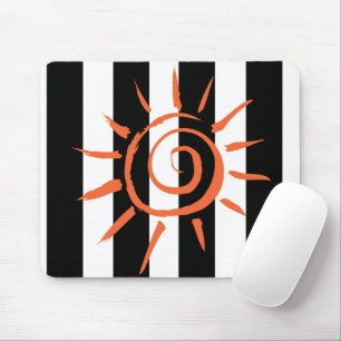 Mousepad Placa de Mouse Black White Stripe Star! Pad do mou