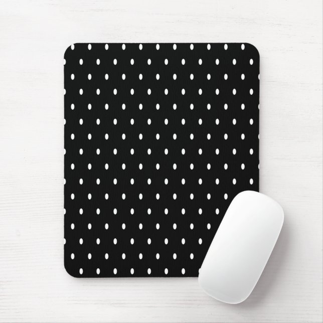 Mousepad Placa de Mouse Clássico Abstrato preto e branco (Com mouse)