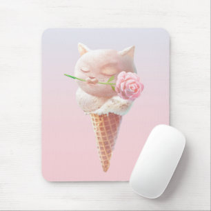 Mousepad Placa de mouse Cone do Sorvete de Verão