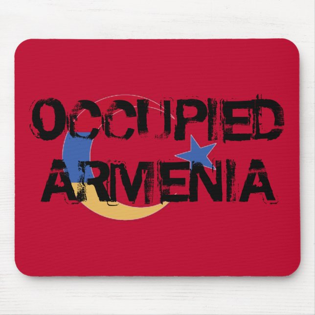Mousepad Placa de mouse da Armênia ocupada (Frente)