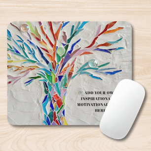 Mousepad Placa de Mouse da Árvore de Cotação Motivacional I