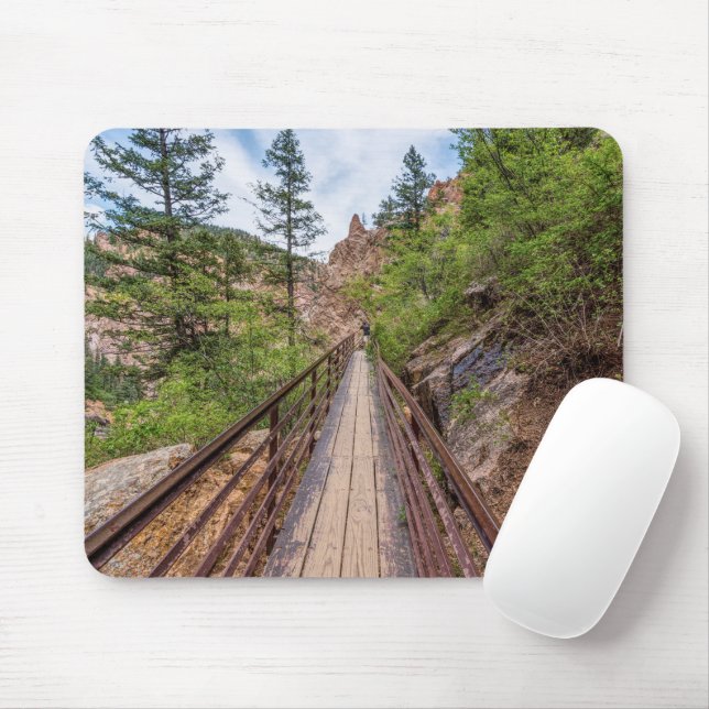 Mousepad Placa de Mouse da Ponte Walkway Sete Folhas (Com mouse)