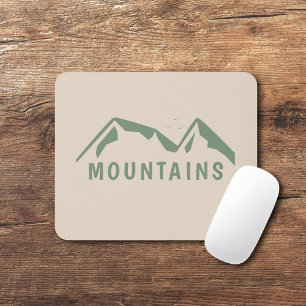 Mousepad Placa de mouse das montanhas verdes