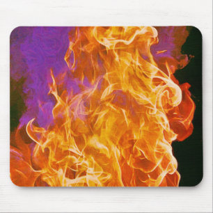 Mousepad Placa de Mouse de Abstrato de Arte de Fogo Quente