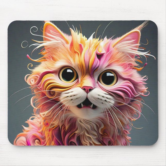 Mousepad Placa de Mouse de Abstrato Divertida e Funk (Frente)