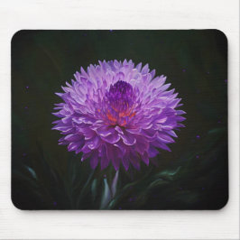 Mousepad Placa de Mouse de Arte Flor Roxo Dramática
