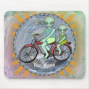 Mousepad Placa de Mouse de Bike Alienígena Scifi
