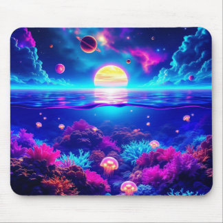 Mousepad Placa de Mouse de Dreamscape de Jellyfish Cósmico 