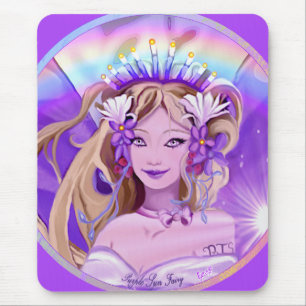 Mousepad Placa de Mouse de Leite Solar Roxo