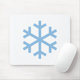 Mousepad Placa de Mouse de Natal Blue Snowflake