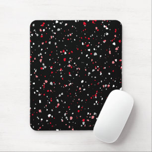 Mousepad Placa de Mouse de Padrão de Trendy, Vermelho Negr