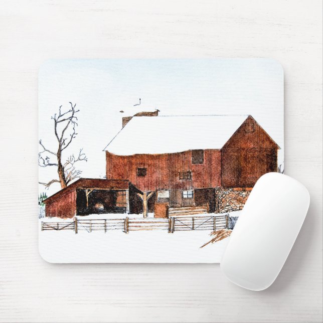 Mousepad Placa de Mouse de Sketch da Tábua Inverna (Com mouse)