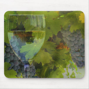 Mousepad Placa de Mouse de Vinho e Uva