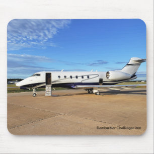 Mousepad Placa de mouse do avião com o desafiador do bombar