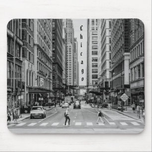Mousepad Placa de Mouse em Escala de Cinza da Madison Stree