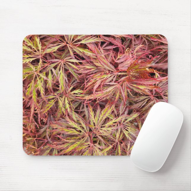 Mousepad Placa de Mouse Folha Japonesa (Com mouse)