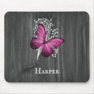 Mousepad Placa de Mouse Personalizada pela Borboleta Russa