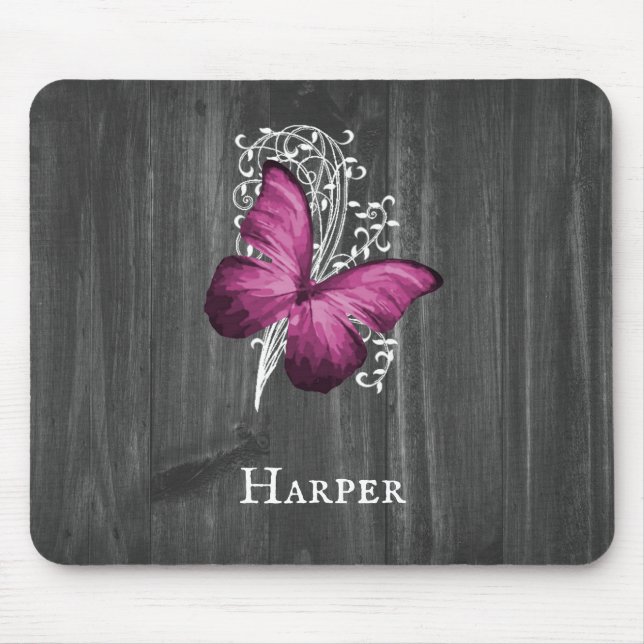 Mousepad Placa de Mouse Personalizada pela Borboleta Russa  (Frente)