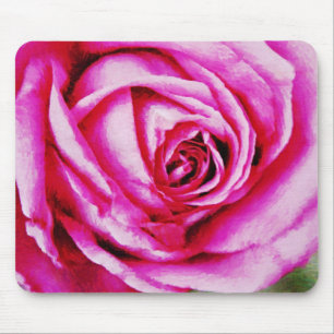 Mousepad Placa de Mouse Rosa Rosa Rosa Rosa Brilhante