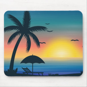 Mousepad Placa de mouse solar tropical