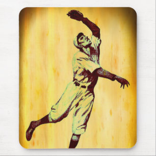 Mousepad Placa de Mouse Vintage Baseball Fielder