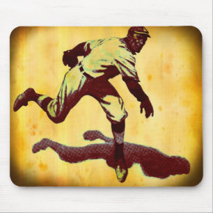 Mousepad Placa de Mouse Vintage Baseball Pitcher