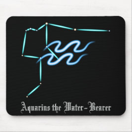 Mousepad Placa de Rato Aquário de Constelação Zodiac