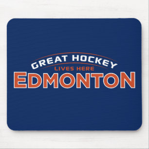 Mousepad Placa de Rato Azul Edmonton de Hockey excelente