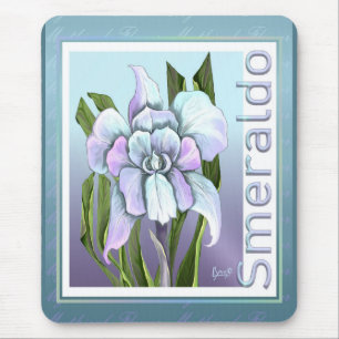 Mousepad Placa de Rato de Flor Smeraldo