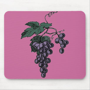 Mousepad Placa de Rato de Vinhas de Uva