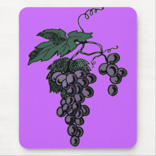 Mousepad Placa de Rato de Vinhas de Uva